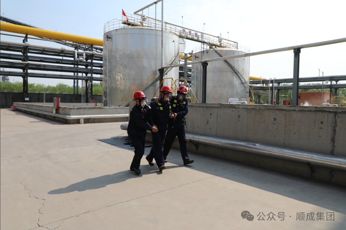 順聚公司舉行生產(chǎn)安全事故綜合應急演練